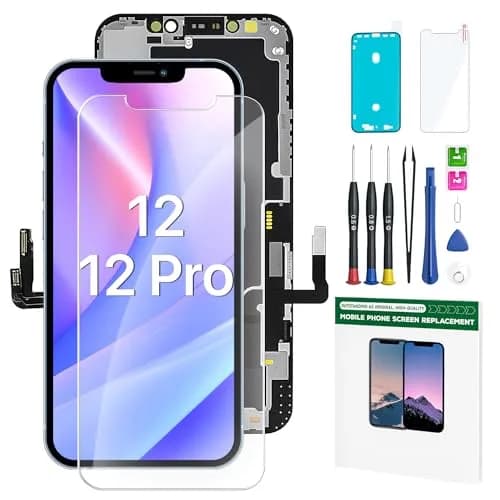 FFtopu iPhone 12 and 12 Pro Screen Replacement Kit 6.1'' LCD Display 3D Touch Full HD Digitizer Assembly | 156 g (5.5 oz) Kit thumbnail 1