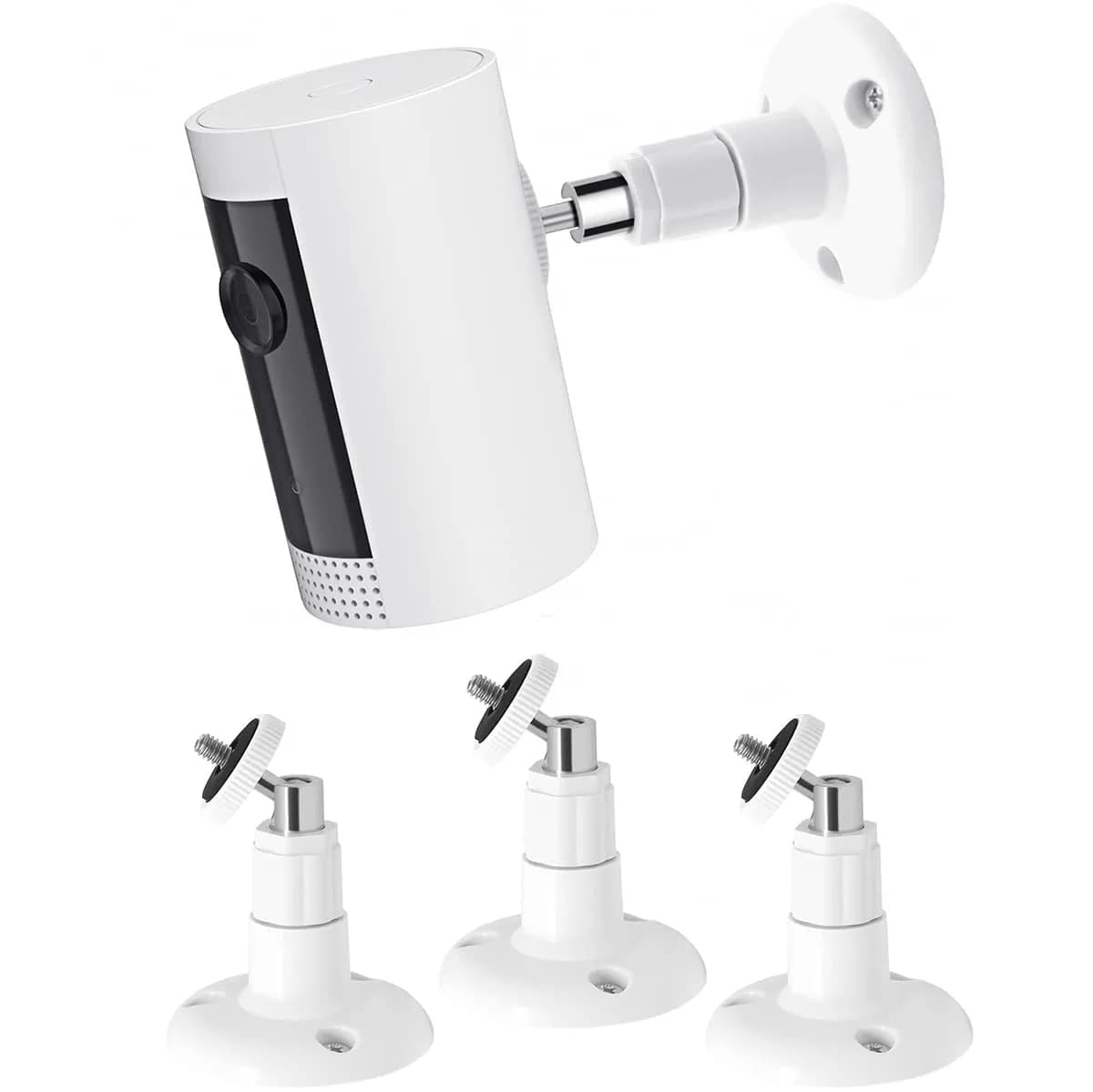 Gresur White 3 Pack Camera Wall Mount Bracket for Ring Stick Up Cam & Outdoor Cam Plus, 8cm (3.15in) x 11cm (4.33in) x 8cm (3.15in)