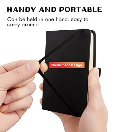 Animusphere 2-Pack Pocket Notebook 14.5cm (5.7 inches) | Classic Leather Cover, 200 Pages, Pen Holder thumbnail 2