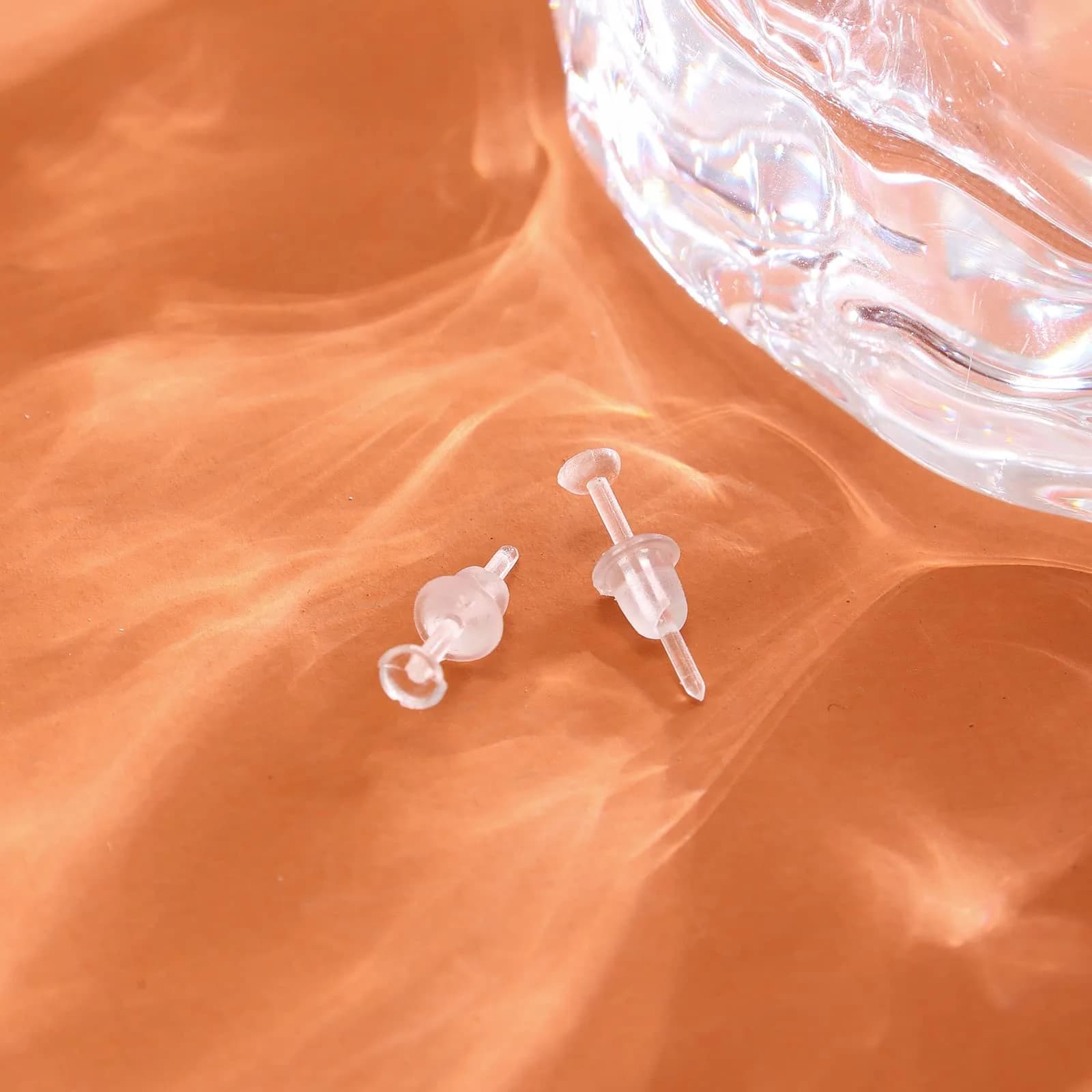 Nkwuire Clear Ball Plastic Earrings - 200 PCS Invisible Studs for Sports, Work, DIY - view 4