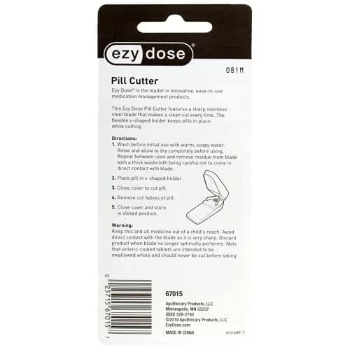 EZY DOSE Pill Cutter and Splitter | Stainless Steel Blade Compact Travel Size thumbnail 5