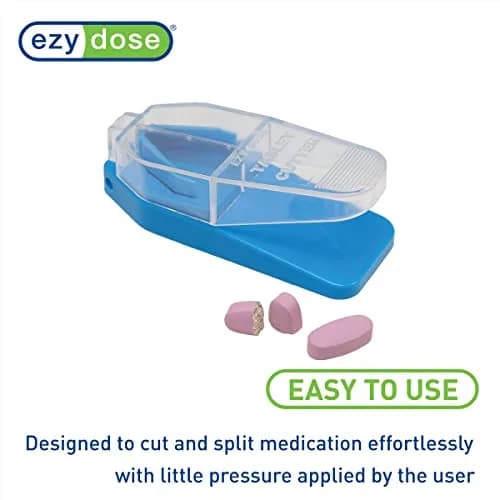 EZY DOSE Pill Cutter and Splitter | Stainless Steel Blade Compact Travel Size thumbnail 2