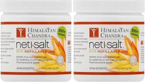 Himalayan Chandra Neti Pot Salt Jar 24 oz (680 g) | Pharmaceutical Grade USP Sodium Chloride for Nasal Irrigation thumbnail 1