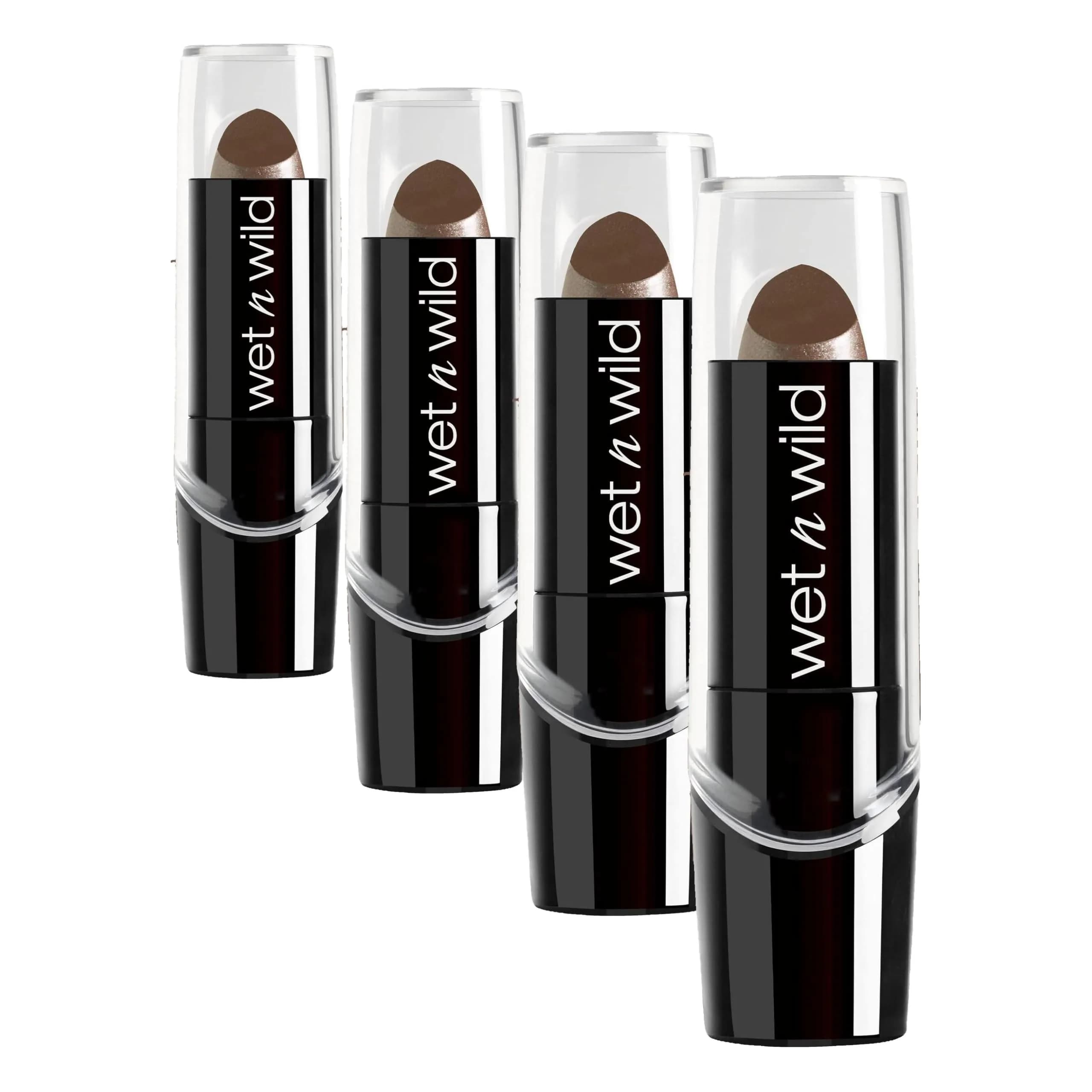 wet n wild Silk Finish Lipstick in Cashmere - Pack of 4 | Hydrating Rich Buildable Lip Color - main product image