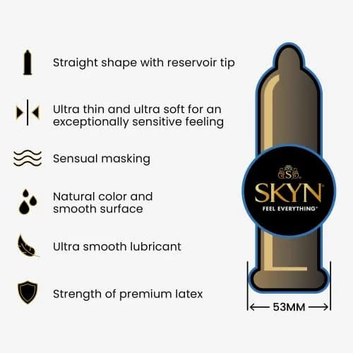 SKYN Extra Lube Condoms, Latex-Free, 12 Count (Pack of 2) | Lubricated Polyisoprene Condoms thumbnail 2