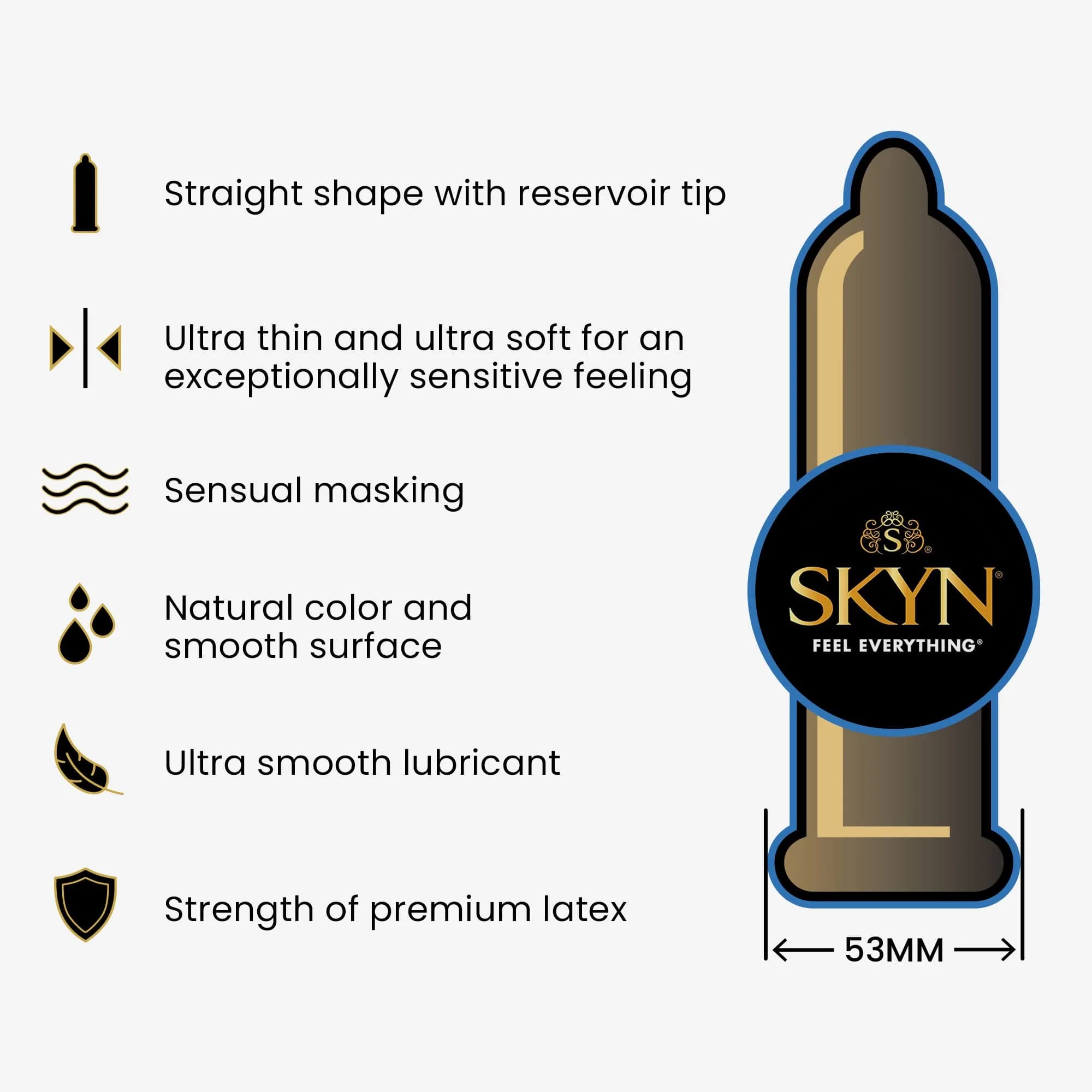 SKYN Extra Lube Condoms, Latex-Free, 12 Count (Pack of 2) | Lubricated Polyisoprene Condoms - view 2
