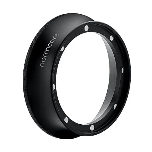 Normcore 51mm Magnetic Dosing Funnel, Anodized Aluminum, Black | Compatible with 51mm Portafilters thumbnail 1