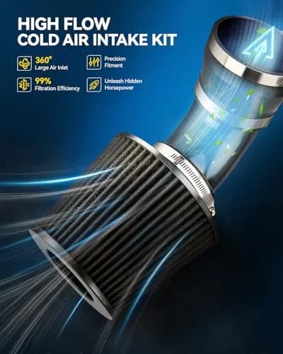 PHILTOP 3" Cold Air Intake Kit for 2001-2005 BMW 325i, 330Ci, 325Ci, 325xi | Aluminum Performance Intake thumbnail 5