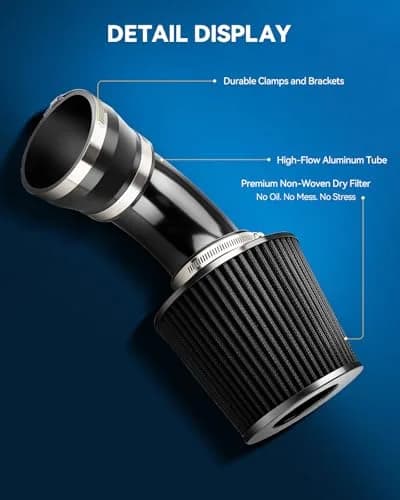 PHILTOP 3" Cold Air Intake Kit for 2001-2005 BMW 325i, 330Ci, 325Ci, 325xi | Aluminum Performance Intake thumbnail 8