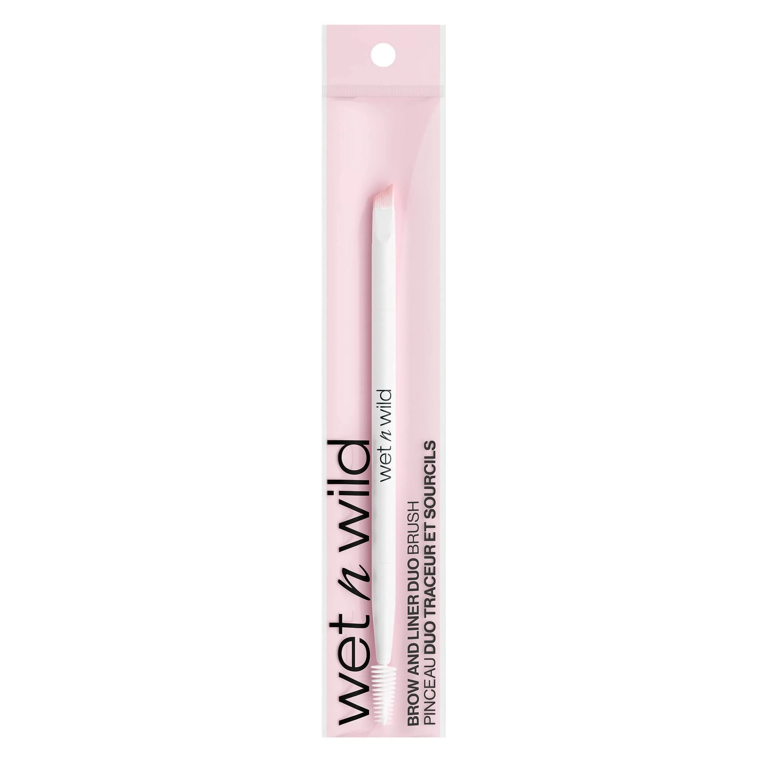 wet n wild New Brow & Liner Duo Brush, Pack of 3 | Flat Angled, Ultra-Thin Precision for Eyebrows and Eyeliner - view 3