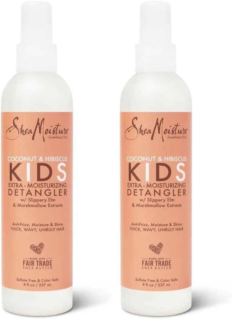 Shea Moisture Kids Coconut & Hibiscus Extra Moisturizing Detangler Spray 474ml (16 Fl Oz) | For Curly, Wavy Hair - main product image