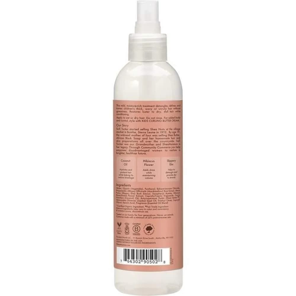 Shea Moisture Kids Coconut & Hibiscus Extra Moisturizing Detangler Spray 474ml (16 Fl Oz) | For Curly, Wavy Hair - view 3