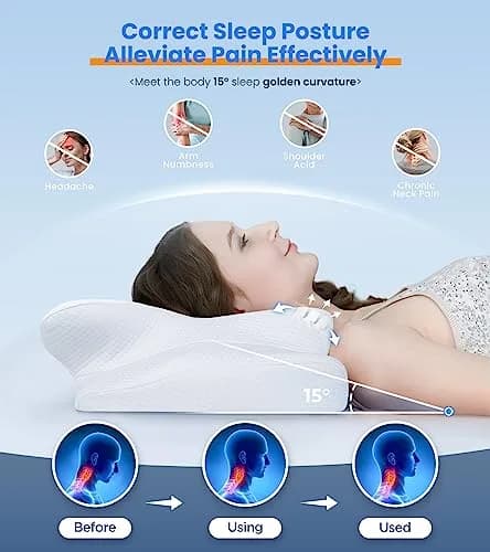 Cozyplayer Ultra Pain Relief Cooling Pillow for Neck Support, Adjustable Cervical Pillow 57cm x 34cm (22.4" x 13.4") thumbnail 3