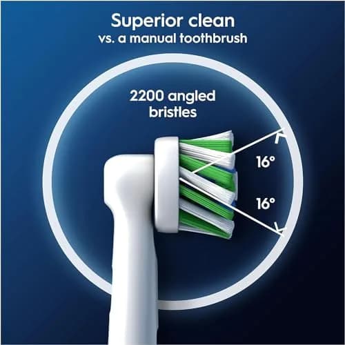 Oral-B Pro Cross Action Electric Toothbrush Head 8 Pack | Deeper Plaque Removal with X-Shape Bristles thumbnail 3