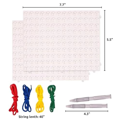 SPARK & WOW Calm Down Threading Boards Set of 2, Sensory Activity Board 19.3 cm (7.7”W x 5.5”H) | ASTM-Tested Educational Toy for Kids 3+ thumbnail 3