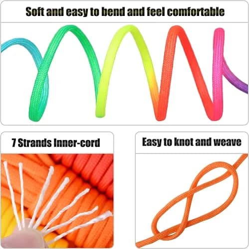 MONOBIN Paracord Kit with Jig & Accessories | 36 Colors for Crafts & Outdoor Use thumbnail 5