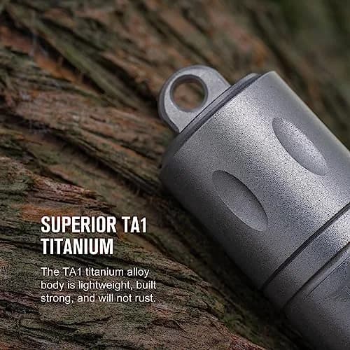 OKNIFE Otacle H1 Mini Keychain Pill Holder, Titanium Waterproof Pill Case | Compact, Water-Resistant & Stylish thumbnail 4