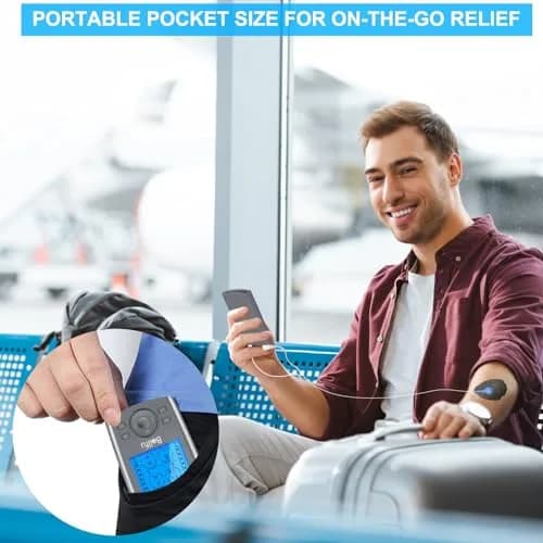 Belifu Dual Channel TENS EMS Unit 24 Modes Muscle Stimulator with 10 Pads | Pain Relief Therapy thumbnail 5