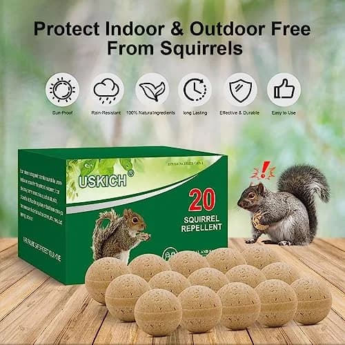 USKICH 20-Pack Rodent Repellent Balls | 120 sq ft Coverage thumbnail 4