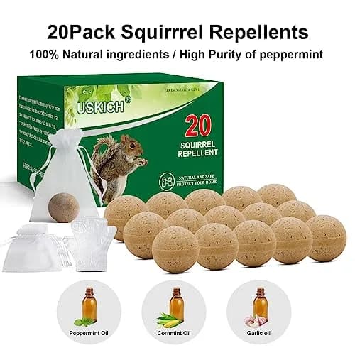 USKICH 20-Pack Rodent Repellent Balls | 120 sq ft Coverage thumbnail 2