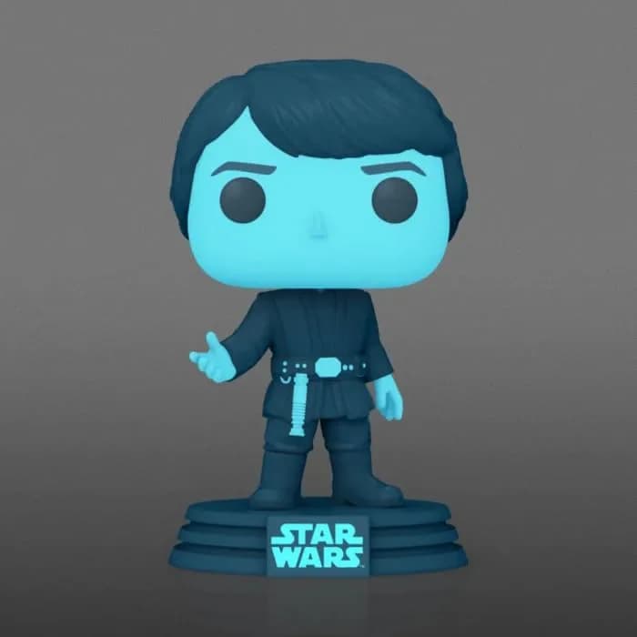 Funko Star Wars Return of The Jedi Holographic Luke Skywalker Vinyl Figure 20cm | Glow in The Dark Collectible Kid Gift thumbnail 3