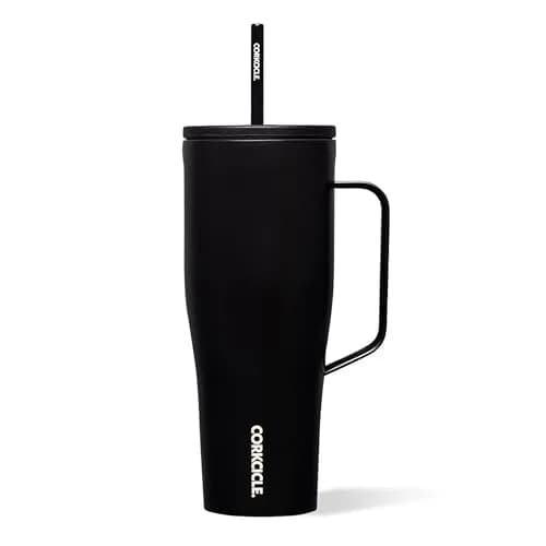 Corkcicle Cold Cup XL Handle Tumbler 30 oz Black | Triple-Insulated Stainless Steel thumbnail 1