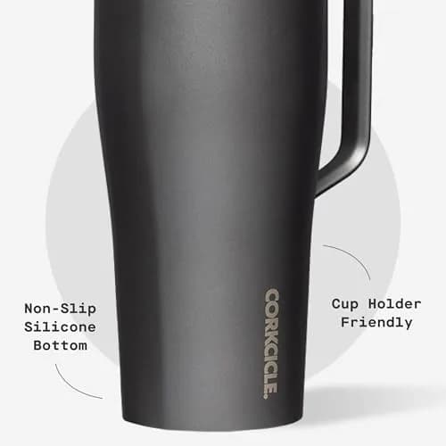 Corkcicle Cold Cup XL Handle Tumbler 30 oz Ceramic Slate | Triple-Insulated, BPA-Free, Fits Car Cupholders thumbnail 5