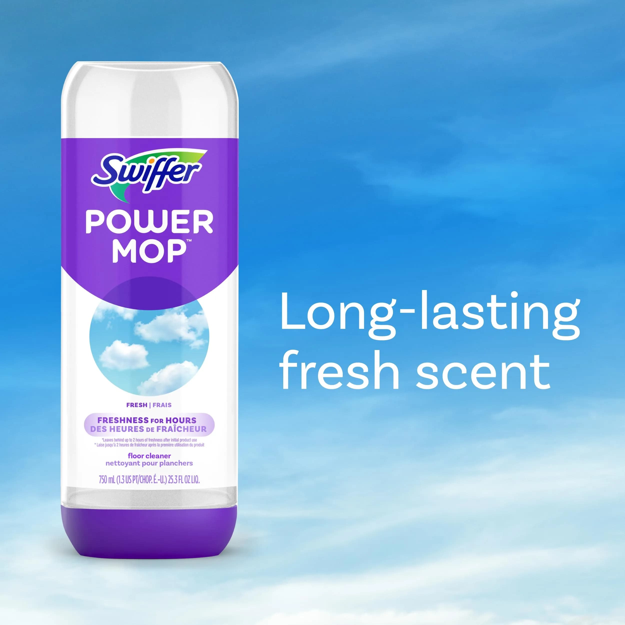 Swiffer PowerMop Fresh Scent Liquid Floor Cleaner Refills - 2 Count, 25.35 Fl Oz Each - view 6