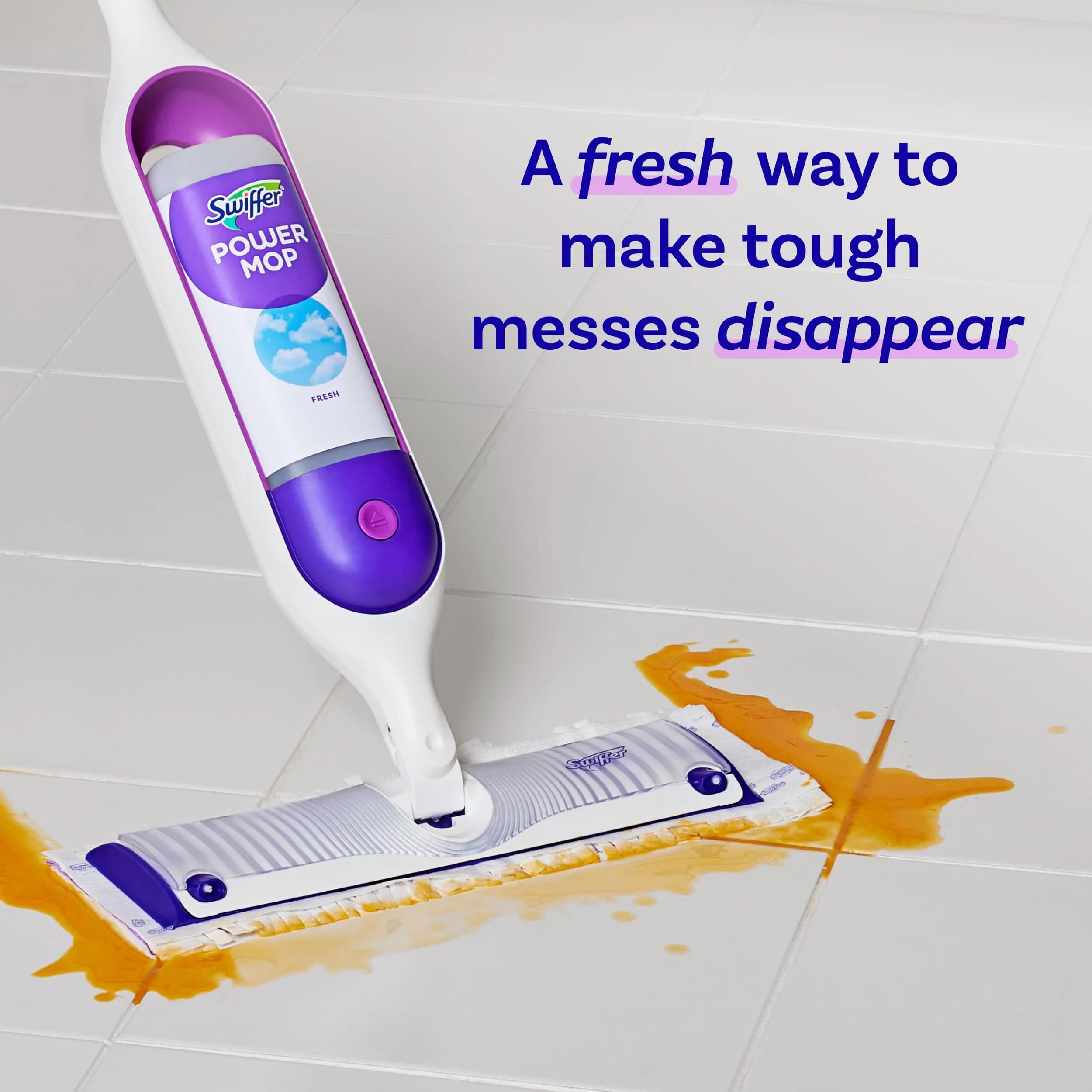 Swiffer PowerMop Fresh Scent Liquid Floor Cleaner Refills - 2 Count, 25.35 Fl Oz Each - view 3