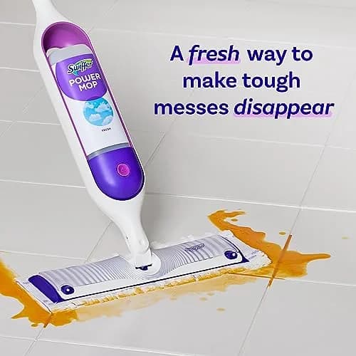 Swiffer PowerMop Liquid Floor Cleaner Refills Fresh Scent 1.5 L (50.7 Fl Oz) | Mops Smarter, Cleans in Half the Time thumbnail 3