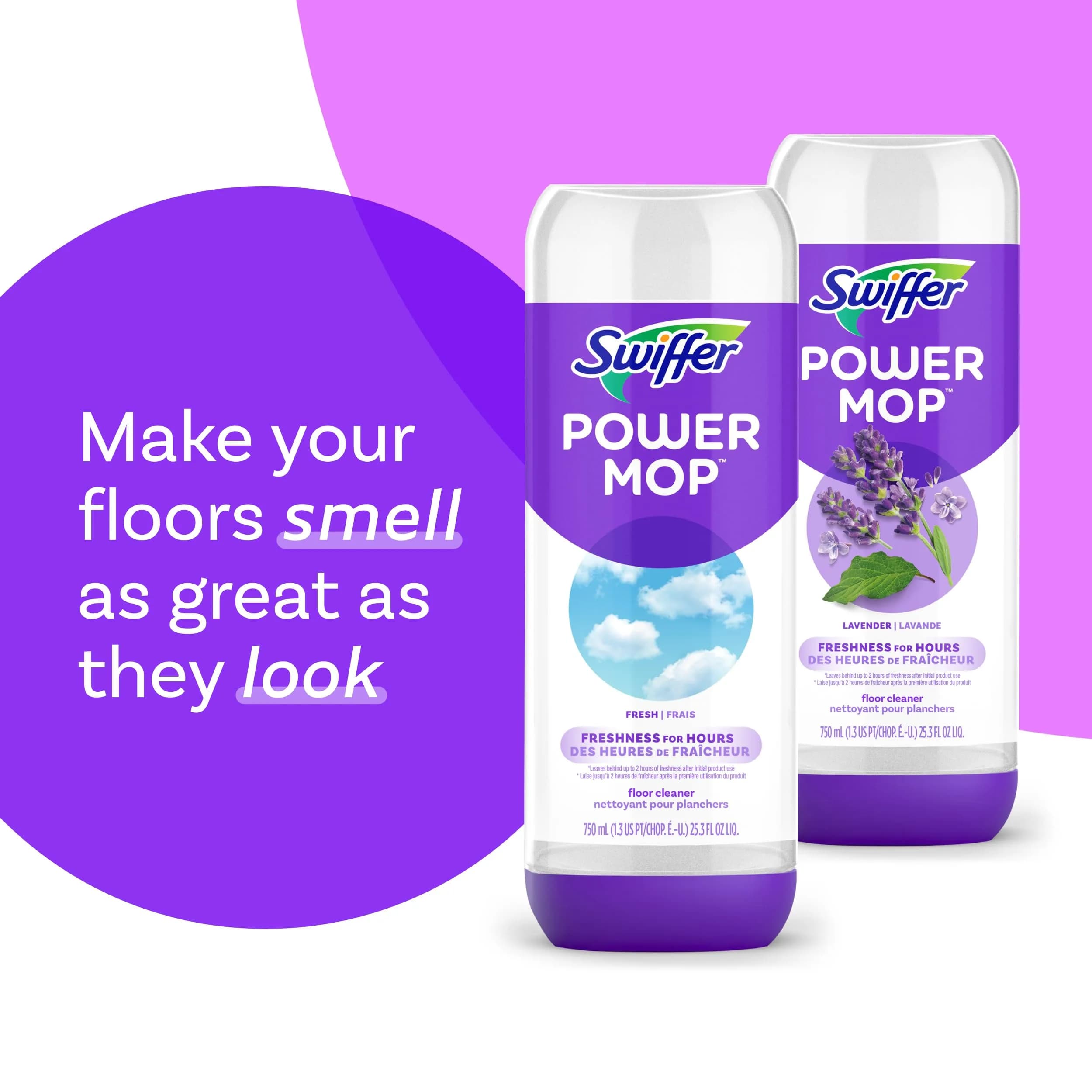 Swiffer PowerMop Fresh Scent Liquid Floor Cleaner Refills - 2 Count, 25.35 Fl Oz Each - view 4