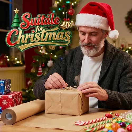 PH PERKHOMY Brown Kraft Paper Roll 17.5" x 100' | Versatile Gift Wrap & Craft (120 chars) thumbnail 7