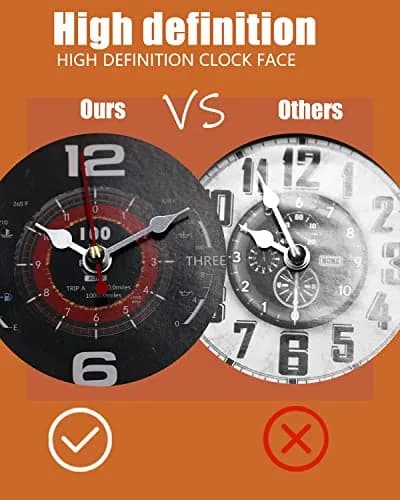 AOROTOE Pilot Gifts for Men Metal Antique Airplane Propeller Wall Clock 29.5×26.4 Inches | Vintage Aviation Decor thumbnail 9