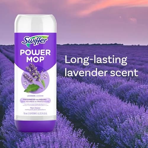 Swiffer PowerMop Floor Cleaner Refill Solution Lavender Scent 1.5L (50.7 Fl Oz) | All-Purpose Multi-Surface Cleaner for Tile, Vinyl, Laminate, Wood - view 4