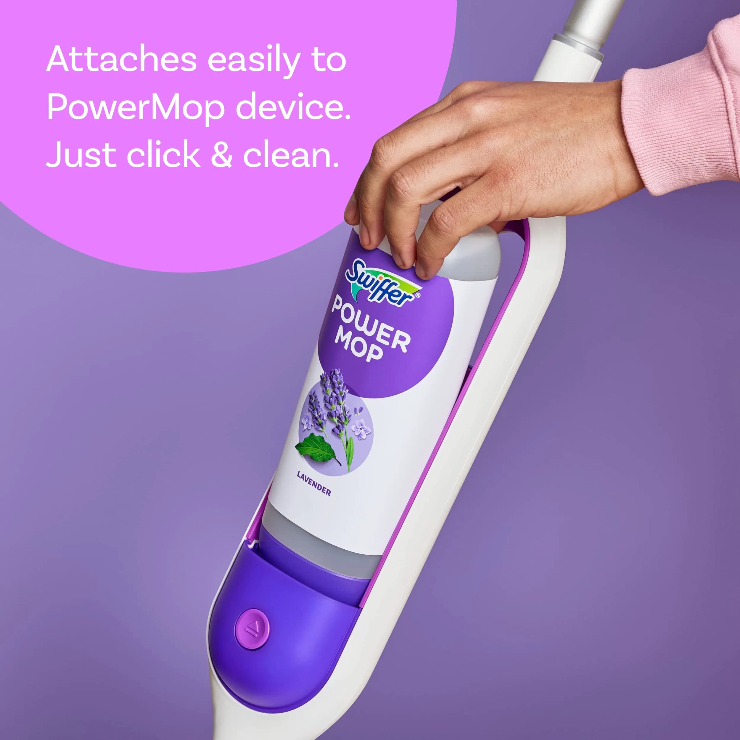Swiffer PowerMop Floor Cleaner Refill Solution Lavender Scent 1.5L (50.7 Fl Oz) | All-Purpose Multi-Surface Cleaner for Tile, Vinyl, Laminate, Wood - view 7