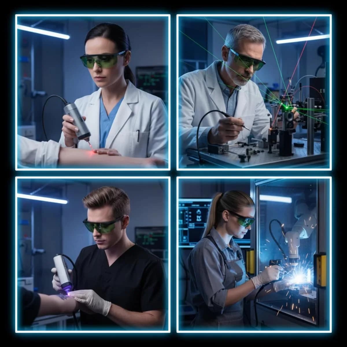 TOREGE Black & Orange Laser Safety Glasses, IPL 200nm-2000nm, OD5+, ANSI Z87.1 Certified - view 4
