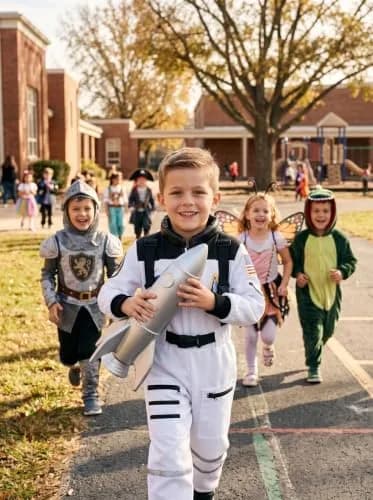 Dormstop Kids Astronaut Costume NASA Space Jumpsuit for Boys Girls Space Pretend Dress up White (5-7 Years) thumbnail 5