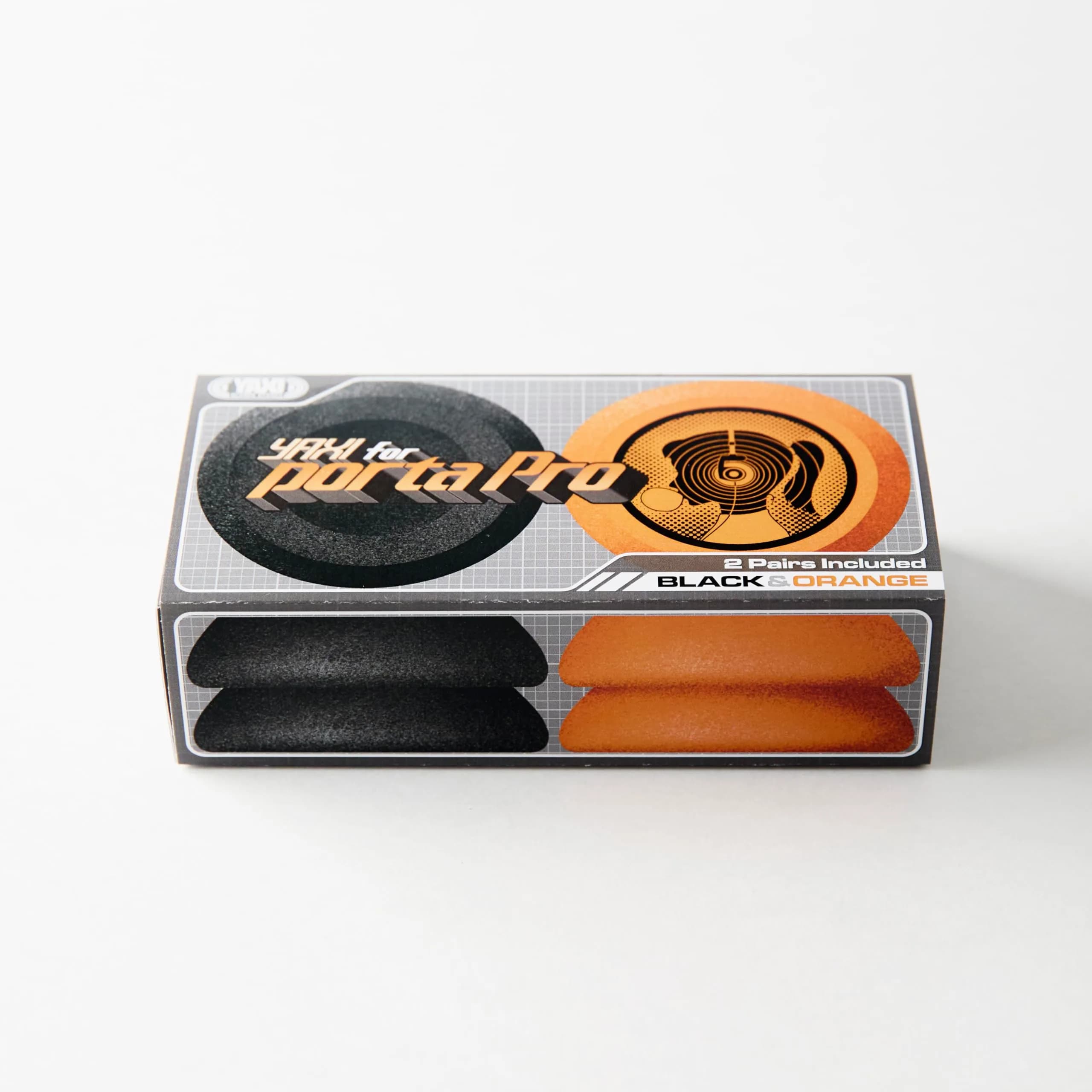 YAXI Orange & Black Earpads for Koss Porta Pro Headphones - Comfortable Faux Leather Replacements (2 Pairs) - view 4