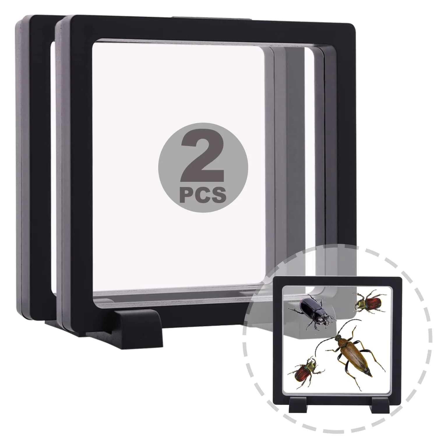 YITOU Display Enclosure 7.1 Inch 3D Floating Frame for Jewelry & Collectibles | Light & Reusable - main product image