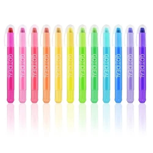 GOTIDEAL Bible Highlighters 12 Pack Assorted Gel Pens for Bible Study, No Bleed, Vibrant Colors, Durable, 1 Count (Pack of 12) | Perfect for Sermon Notes thumbnail 1