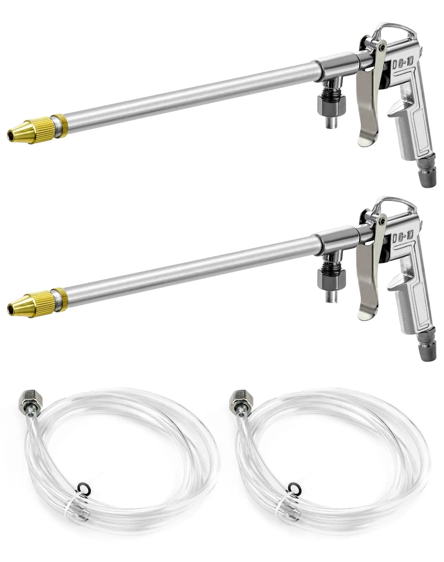QWORK Spray Gun 2 Pack Aluminum Pneumatic Air Valve 1/4" | Durable, Adjustable, High Pressure - main product image