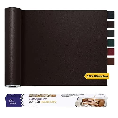 Besezx Leather Repair Patch Tape Kit 156 cm x 40 cm (60" x 16") | Self-Adhesive for Furniture, Car Seats, Vinyl thumbnail 1