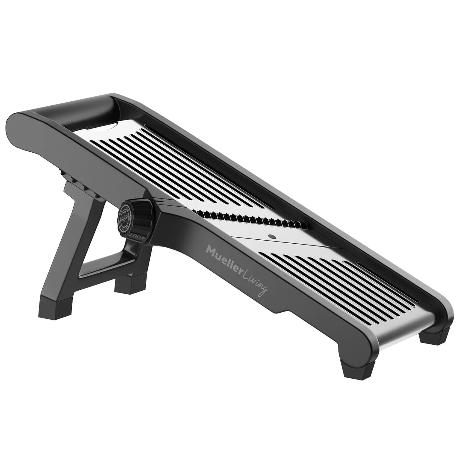 MuellerLiving Mandoline Slicer Stainless Steel | 1.0-9.0mm Slice, 4.5-9.0mm Julienne - main product image
