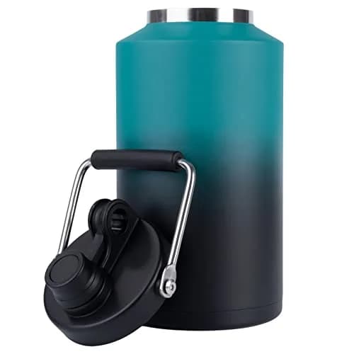 Kerilyn Insulated Gallon Jug with Handle, 3785ml (128oz) Stainless Steel | Keeps Drinks Cold 48 Hrs, Hot 24 Hrs thumbnail 1