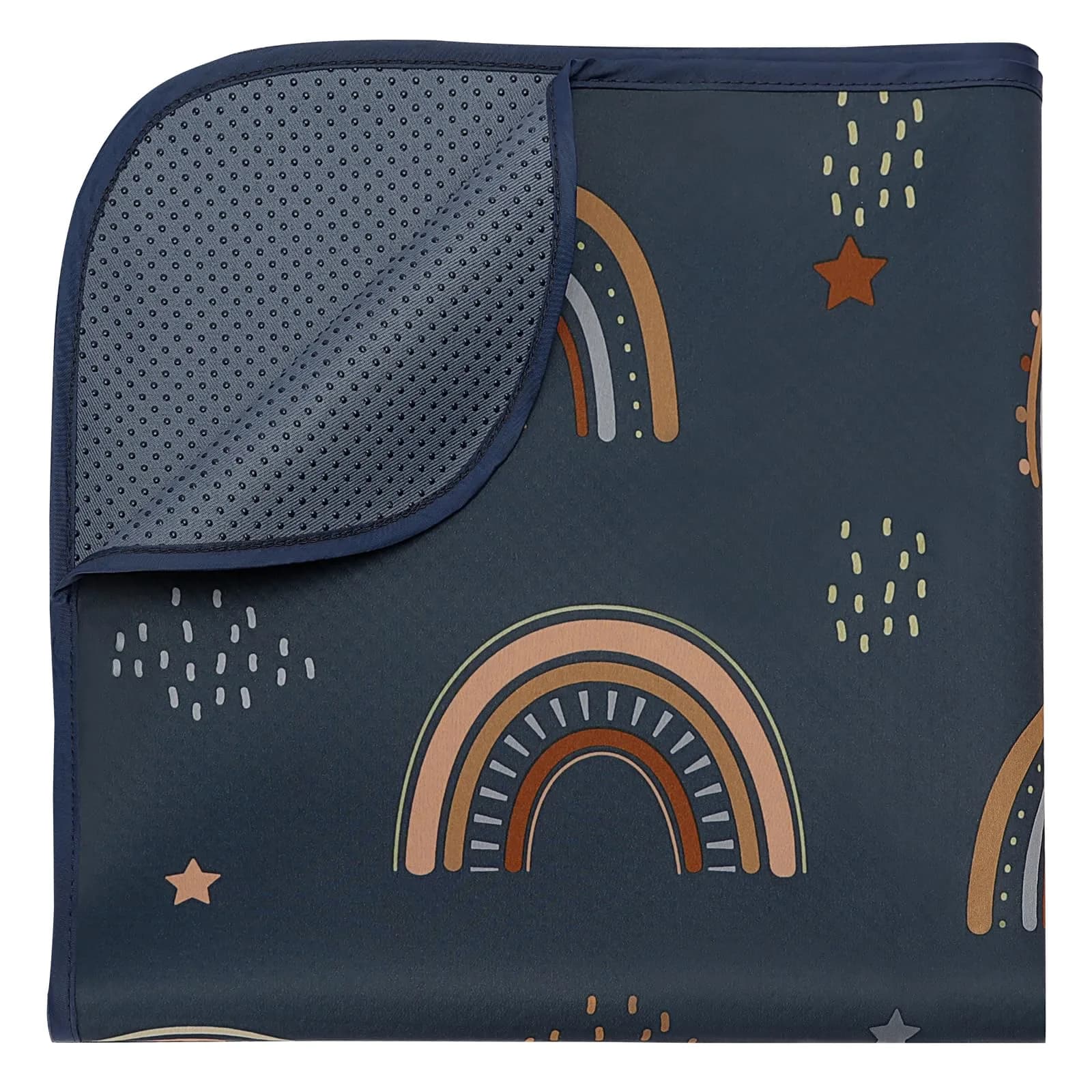 Blissful Diary Baby Splat Mat 128cm x 128cm (50.4 x 50.4 Inch) | Wipeable Waterproof Floor Protector for High Chairs & Playtime - view 8