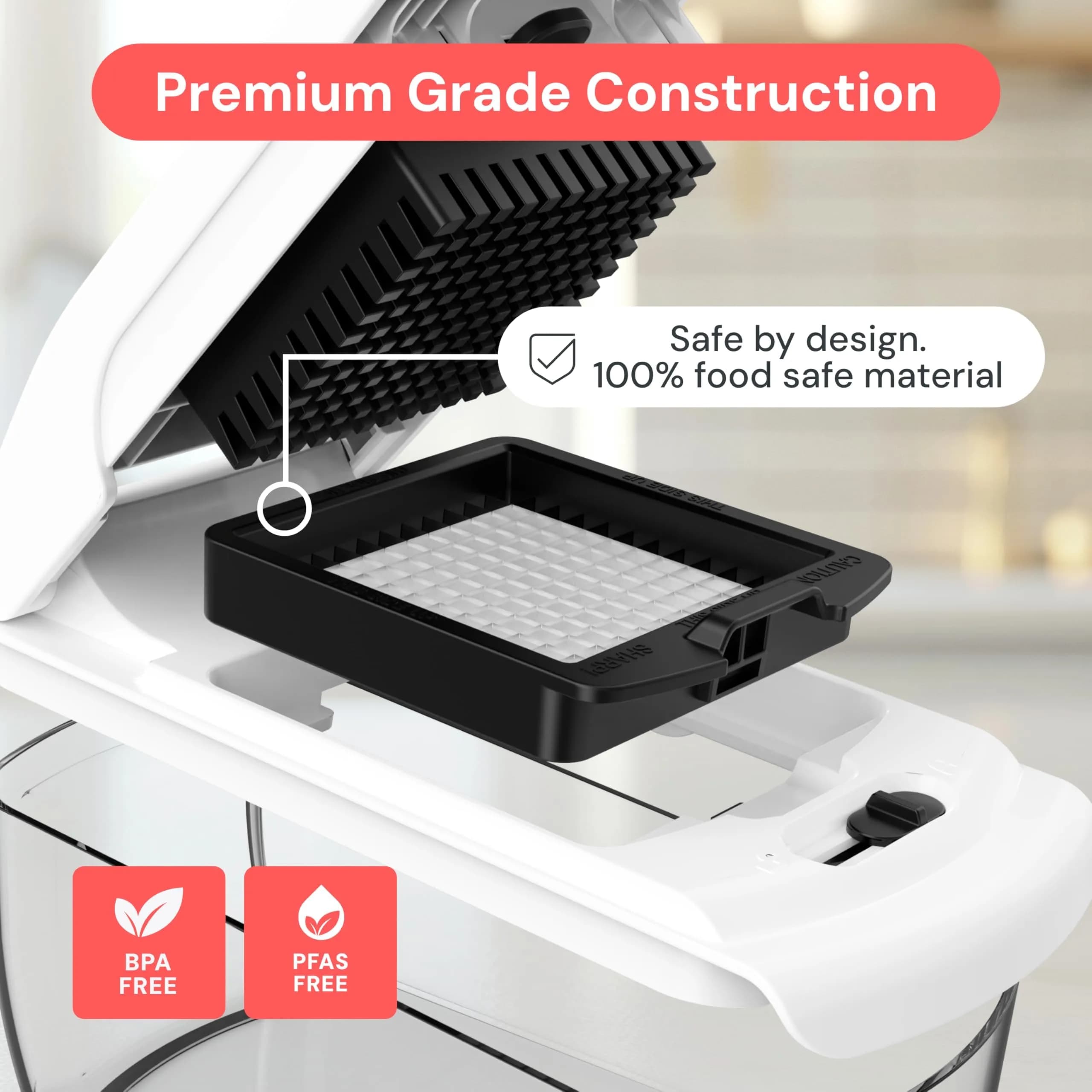 Fullstar Pro Original Vegetable Chopper Kitchen Prep Tool | 5-Cup Capacity, 420 Stainless Steel Blades - view 5