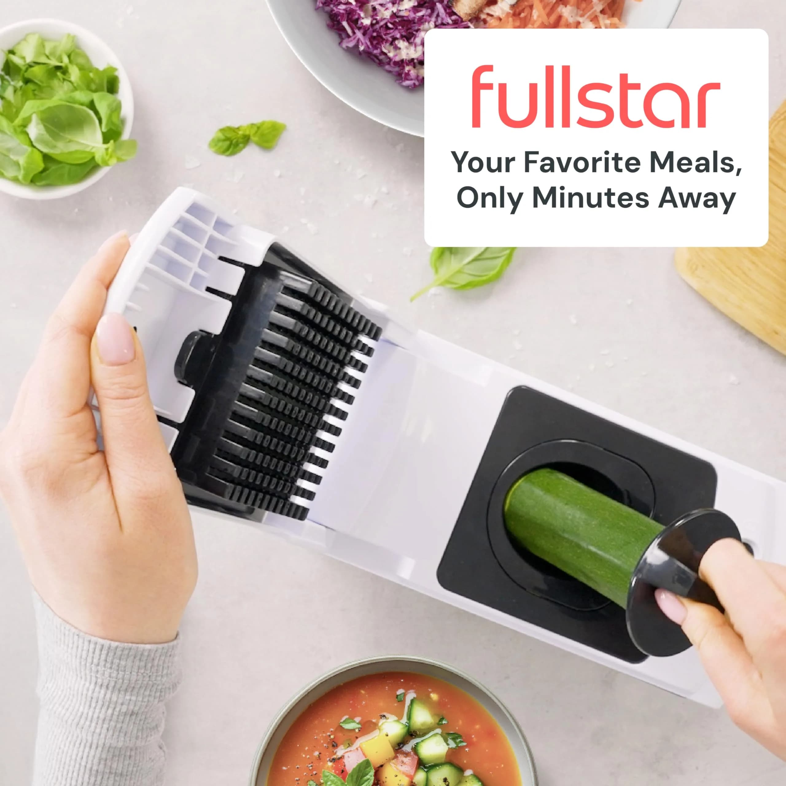 Fullstar Pro Original Vegetable Chopper Kitchen Prep Tool | 5-Cup Capacity, 420 Stainless Steel Blades - view 8