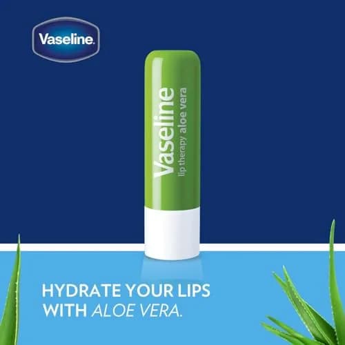 Vaseline Lip Therapy Care Aloe Fresh Lip Balm 0.16 Oz | Nourishes & Softens Lips thumbnail 3