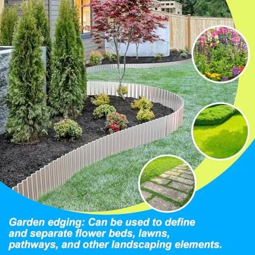 LAVEVE Corrugated Metal Garden Edging 10" x 20Ft | Durable, Stylish & Weatherproof thumbnail 6