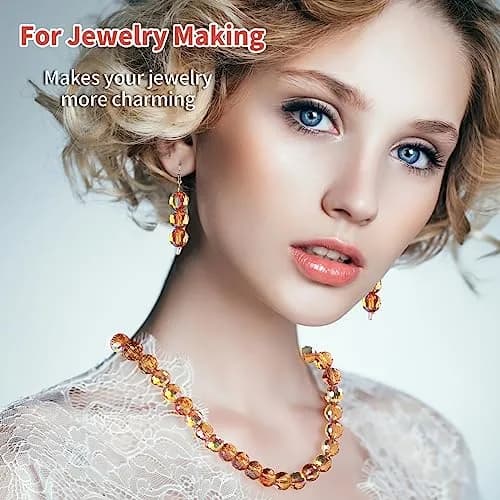 Reastar Crystal Glass Beads 10mm (80 Pcs) | 96 Faceted for Sparkle thumbnail 5